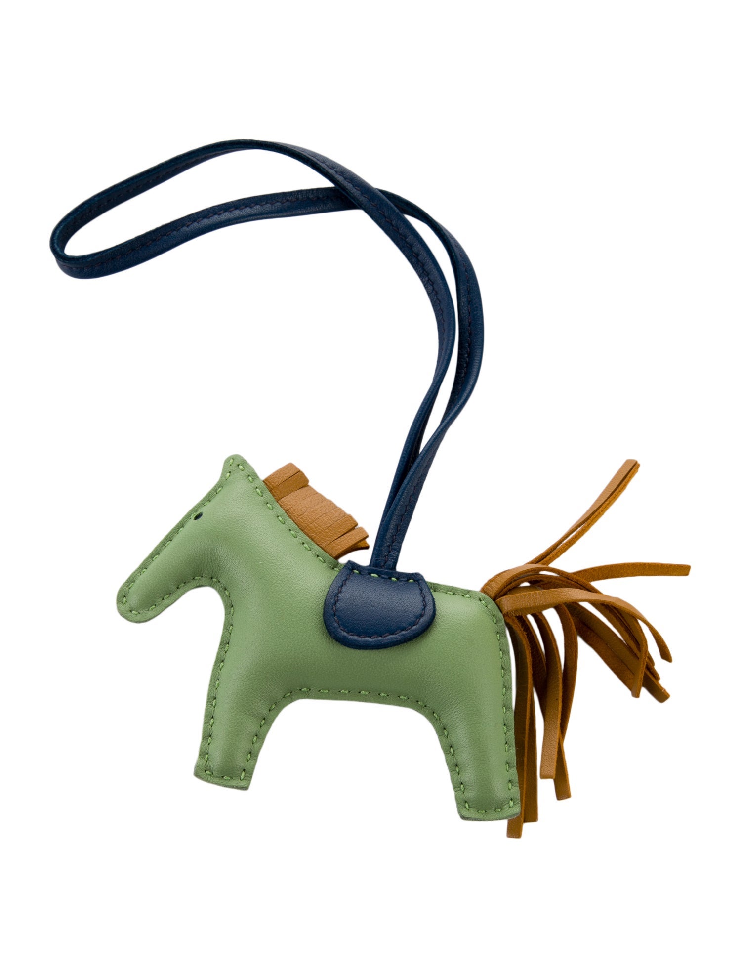 Hermès Petit H Hibouton Bag Charm - Green Keychains
