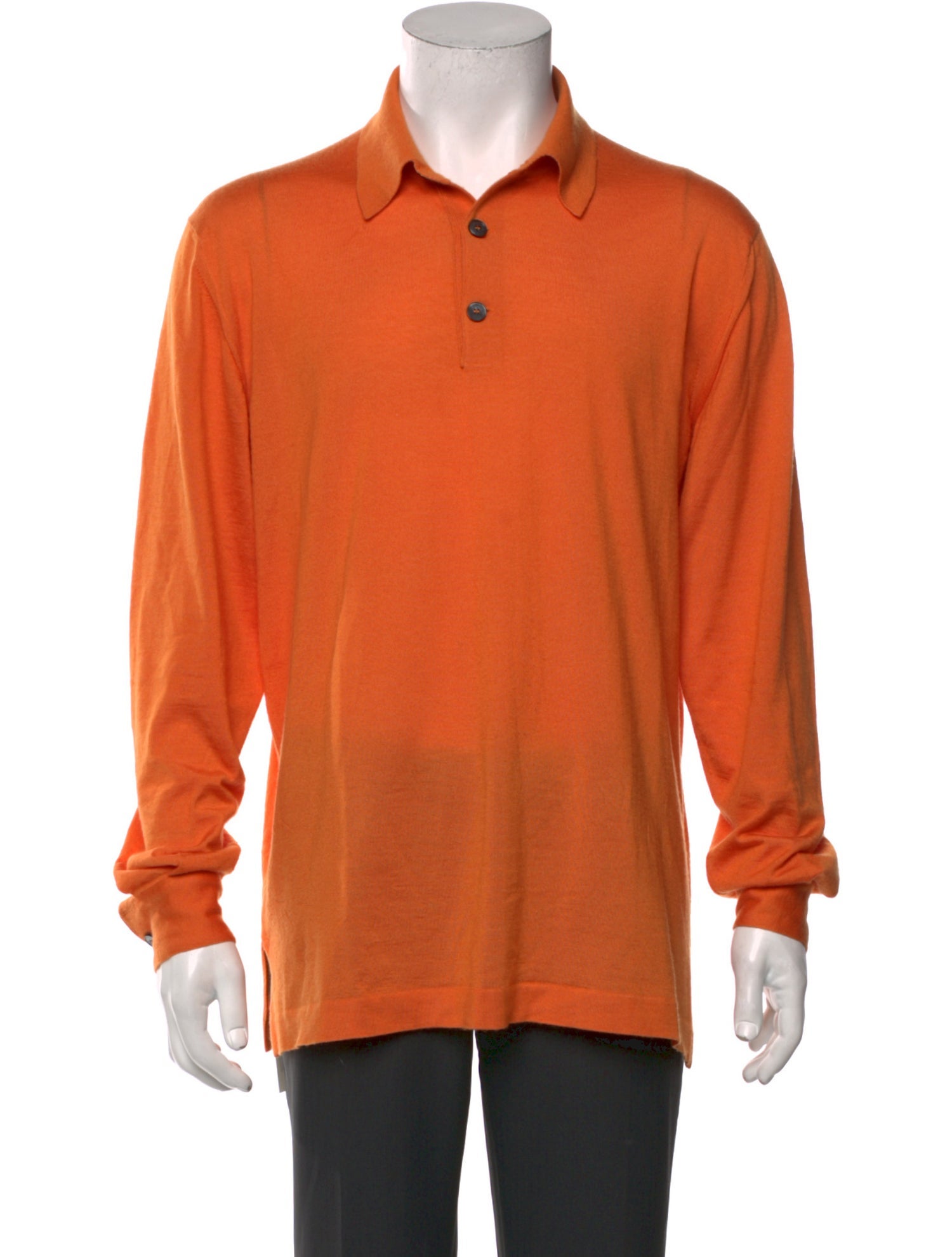 Hermès Cashmere Collar Polo Sweater