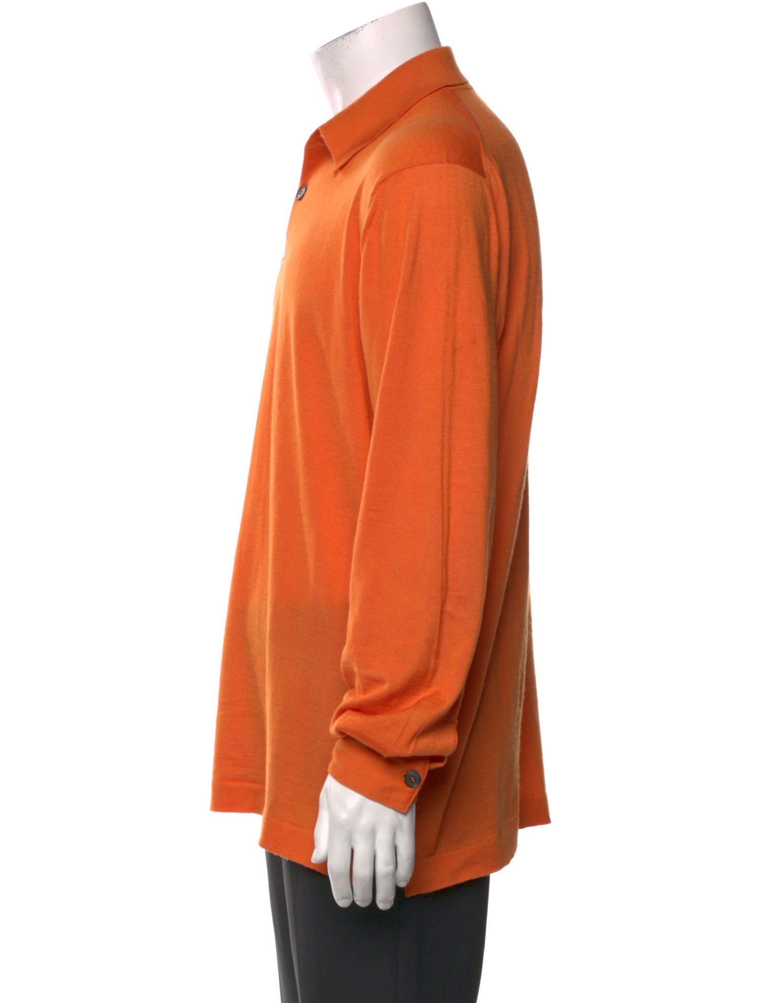 Hermès Cashmere Collar Polo Sweater