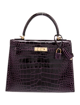 Hermès Shiny Alligator Kelly II Sellier 25