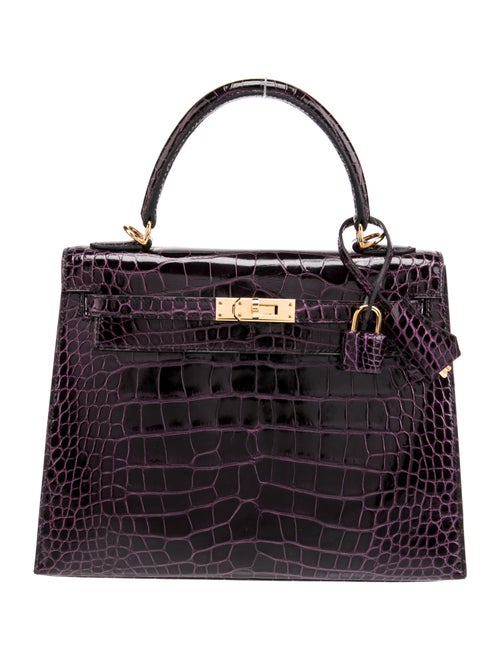 Hermès Shiny Alligator Kelly II Sellier 25