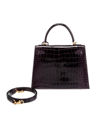 Hermès Shiny Alligator Kelly II Sellier 25