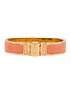 Hermès Narrow Enamel Hinged Bangle Bracelet