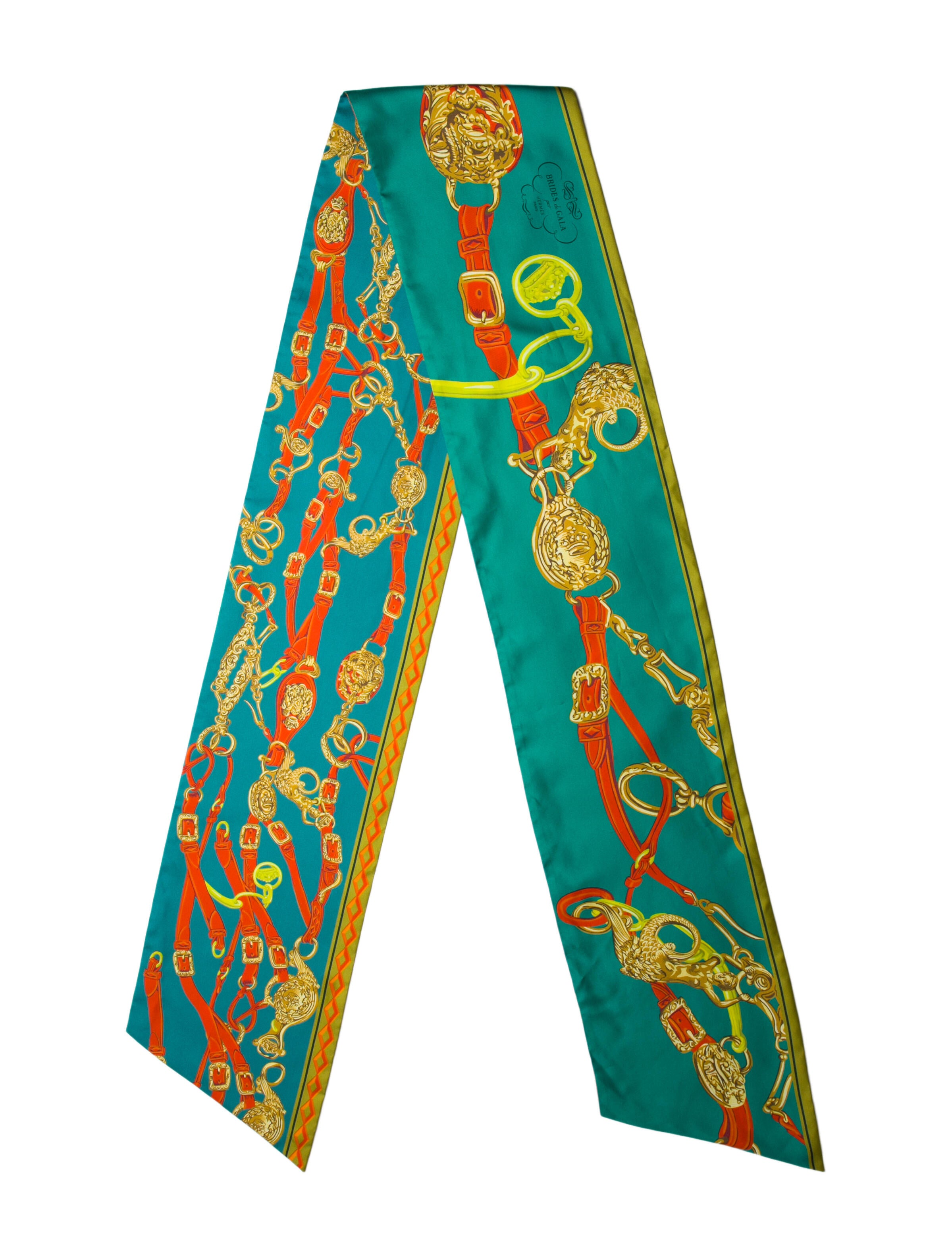 Hermès Brides de Gala Maxi Silk Twilly Scarf