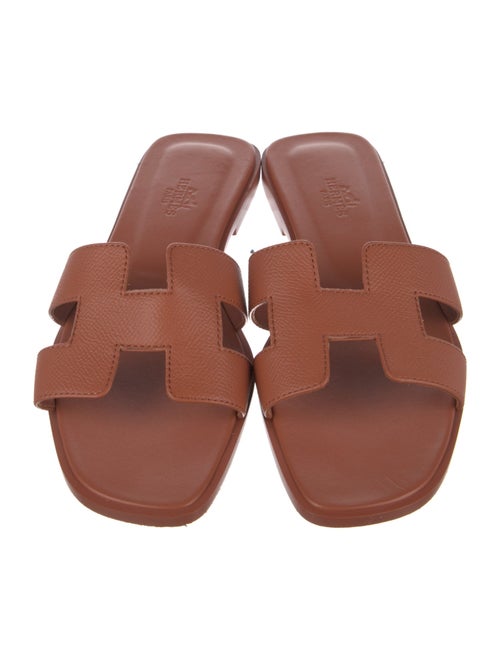 Hermès Oran Leather Slides