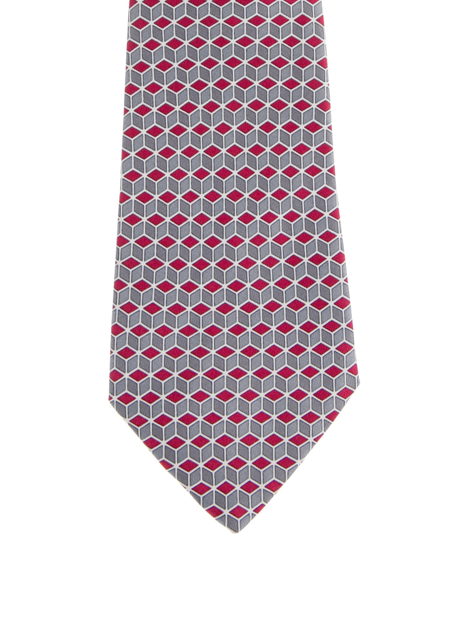 Hermès Silk Pattern Print Tie
