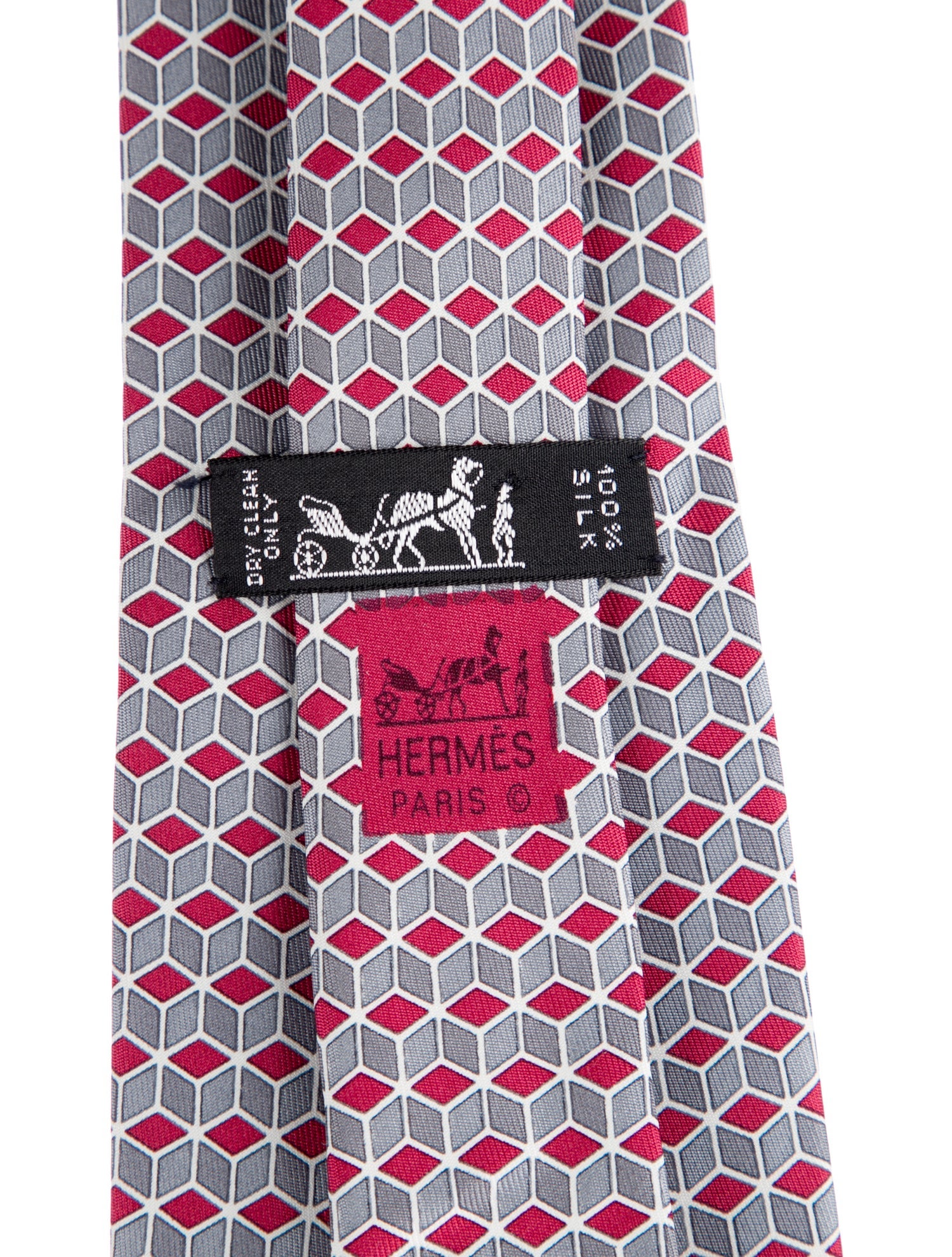 Hermès Silk Pattern Print Tie