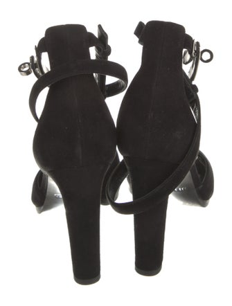 Hermès Kelly Suede Sandals