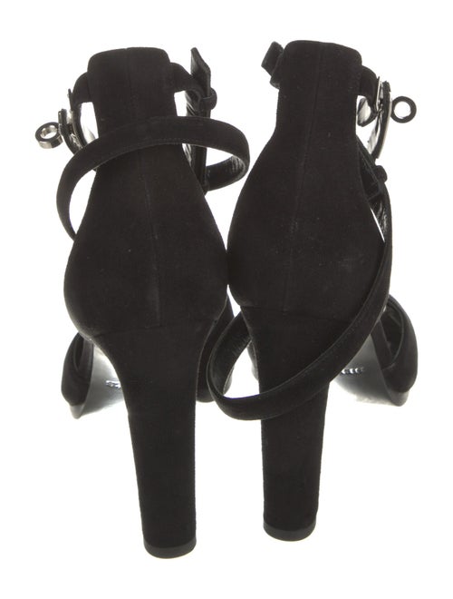 Hermès Kelly Suede Sandals