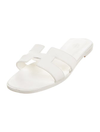 Hermès Oran Leather Slides