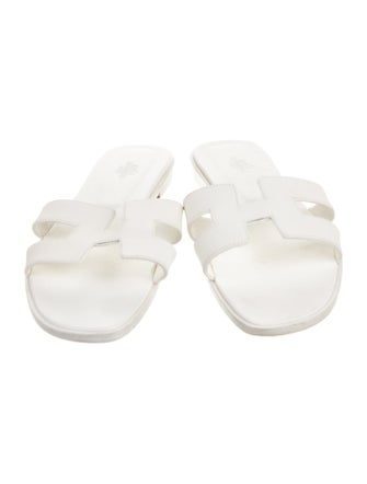 Hermès Oran Leather Slides