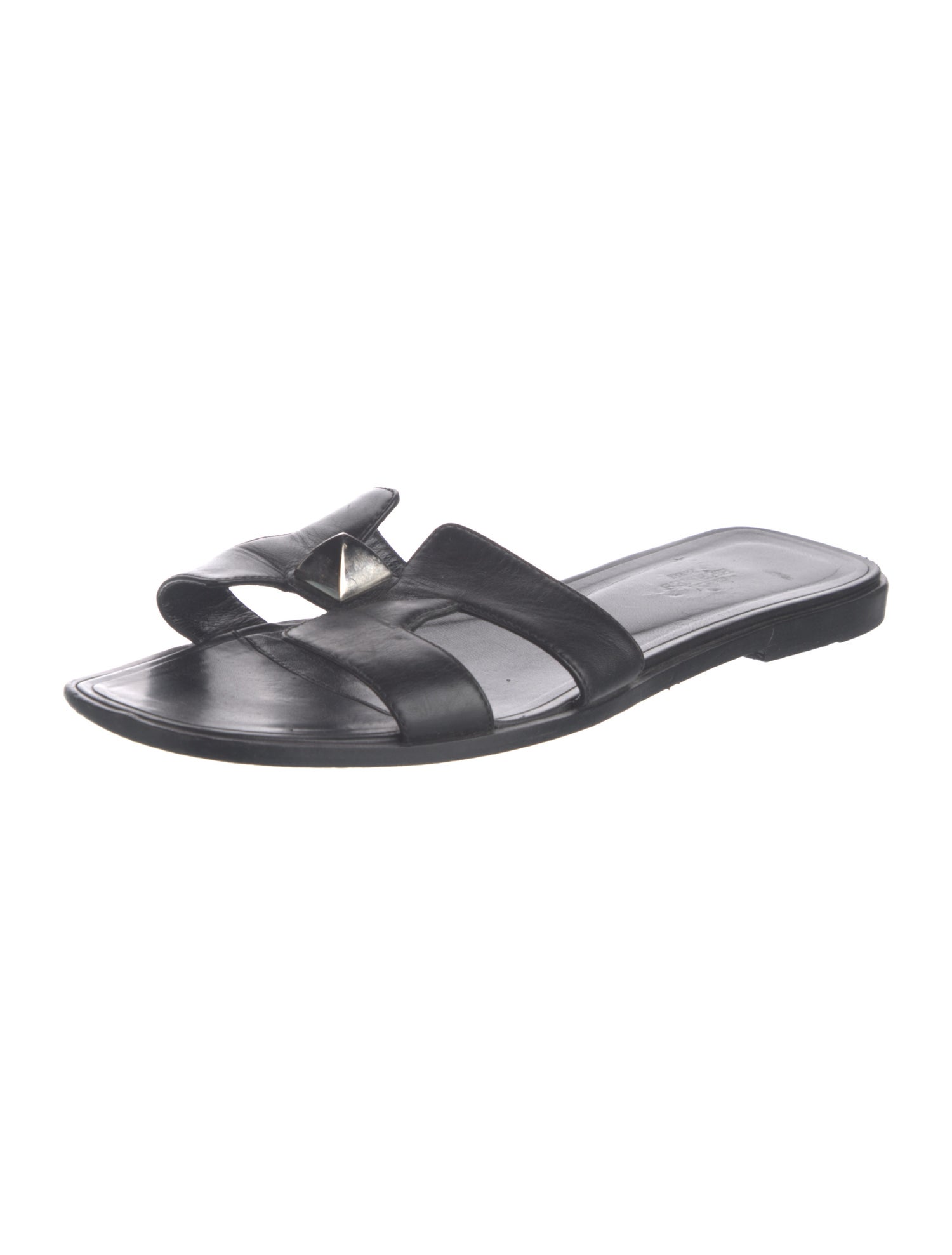 Hermès Medor Oran Leather Slides