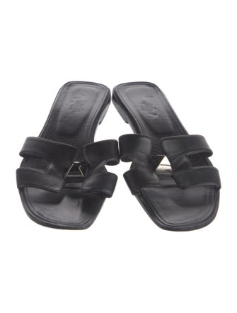 Hermès Medor Oran Leather Slides
