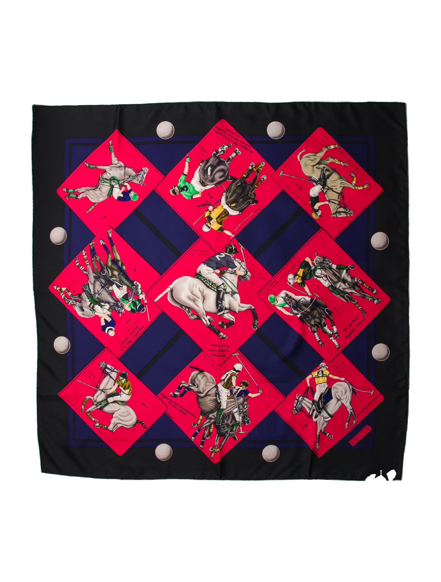 Hermès Cup Palm Beach Silk Scarf