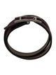 Hermès Leather Behapi Double Tour Wrap Bracelet