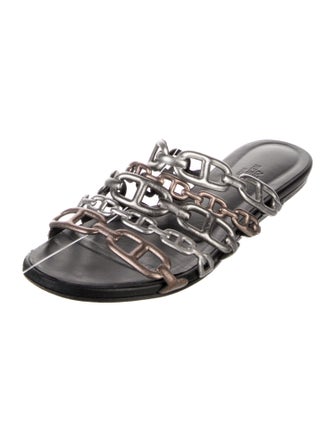 Hermès Thalassa Chaîne d'Ancre Insignia Slides