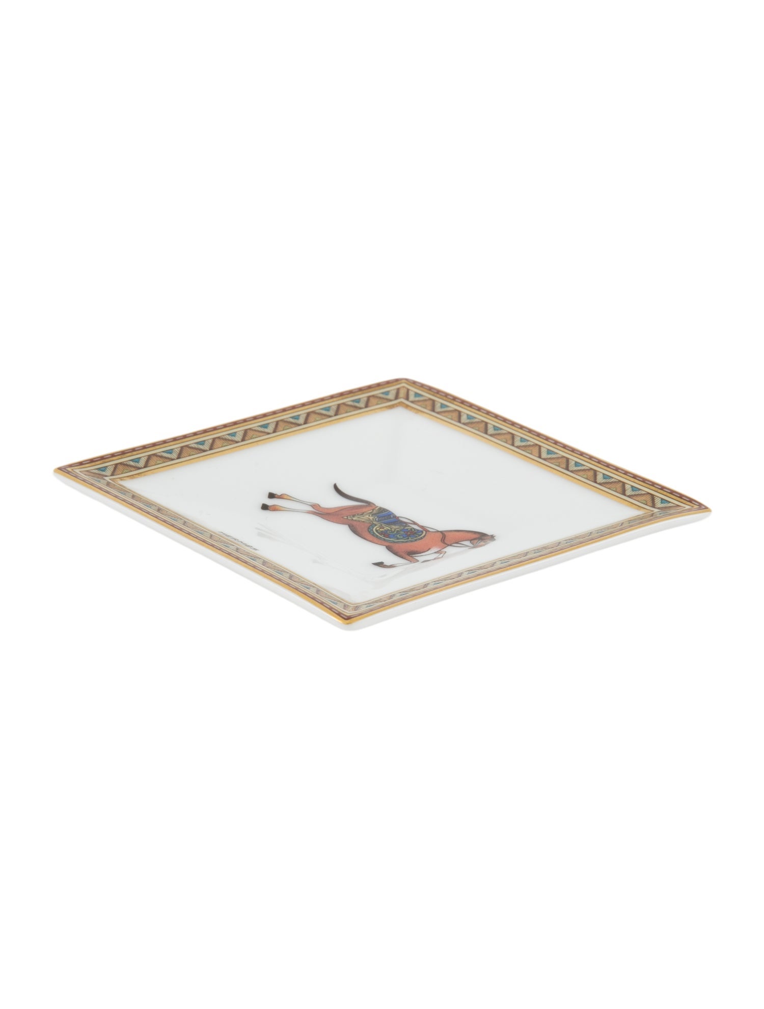 Hermès Cheval D'Orient Small Square Tray