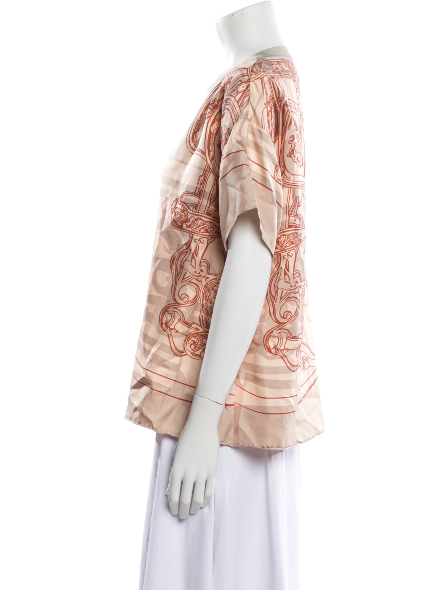 Hermès Printed Crew Neck T-Shirt