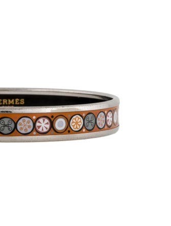 Hermès Enamel Narrow Bangle Bracelet
