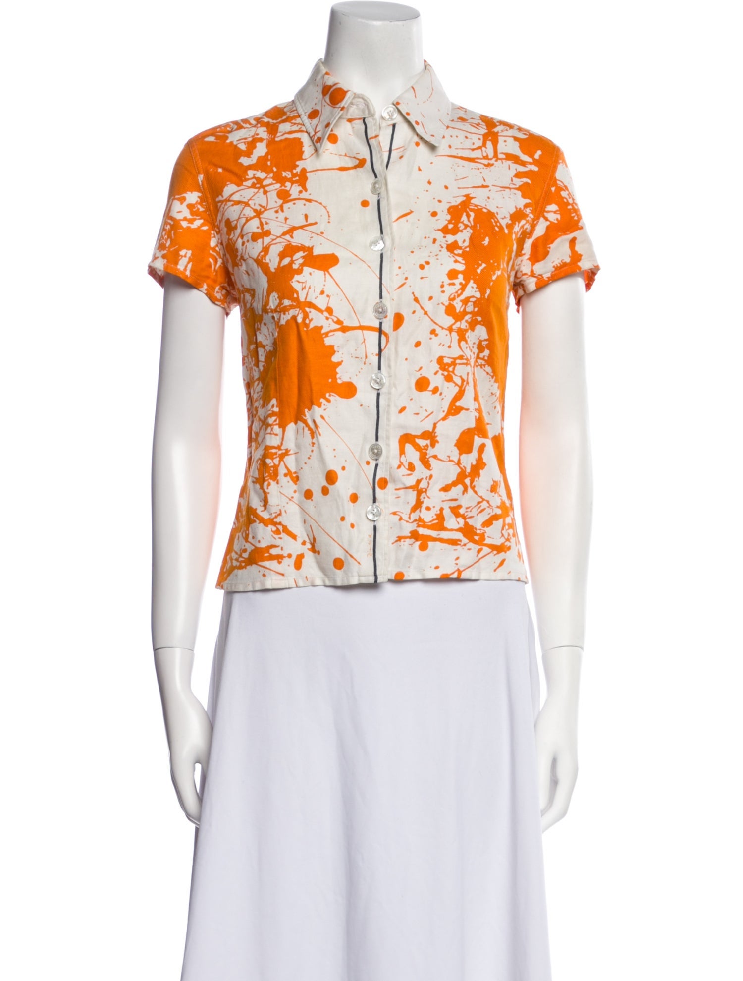 Hermès Vintage 2004 Button-Up Top