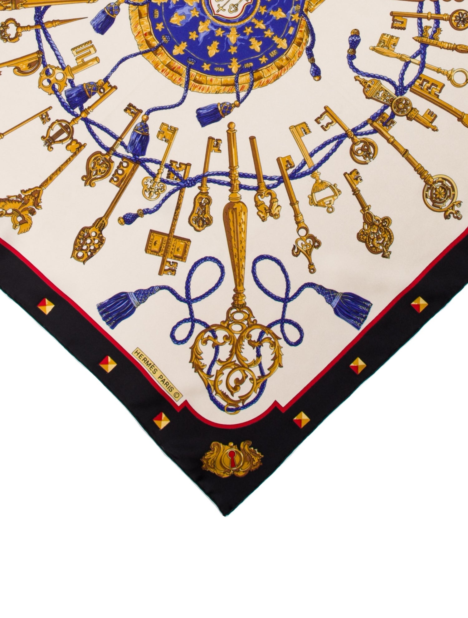 Hermès Les Clés Silk Scarf