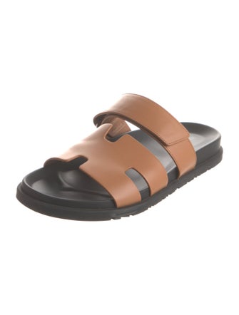 Hermès Chypre Leather Slides
