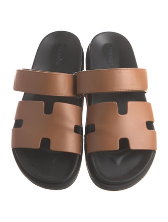 Hermès Chypre Leather Slides