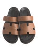 Hermès Chypre Leather Slides