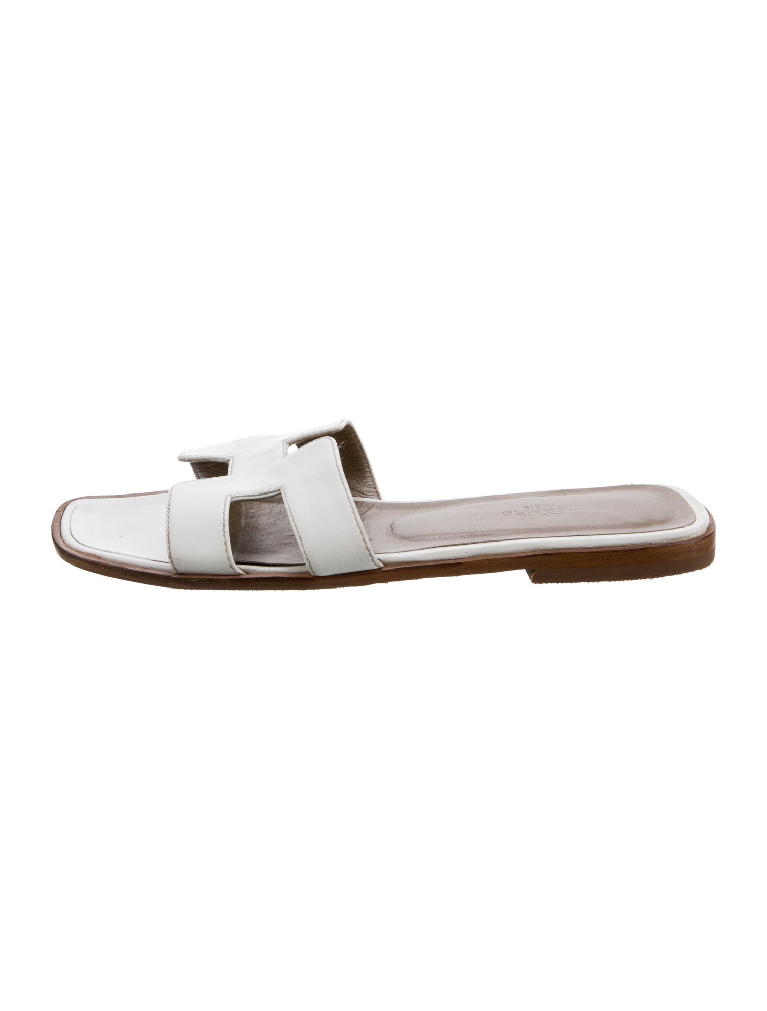 Hermès Oran Leather Slides