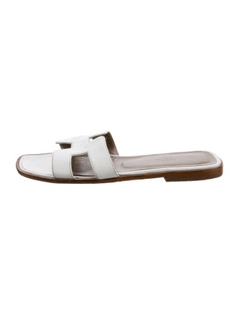 Hermès Oran Leather Slides