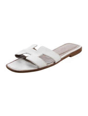 Hermès Oran Leather Slides