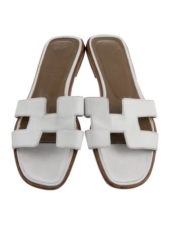 Hermès Oran Leather Slides