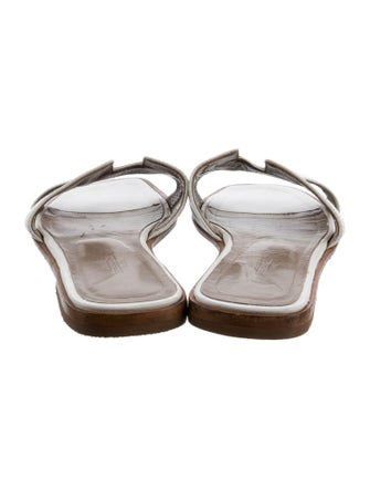 Hermès Oran Leather Slides