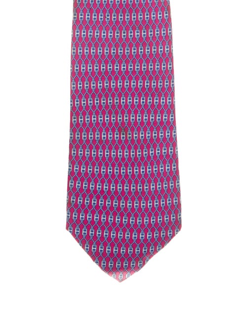 Hermès Monogrammed Silk Tie