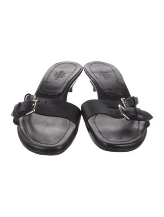 Hermès Leather Slides