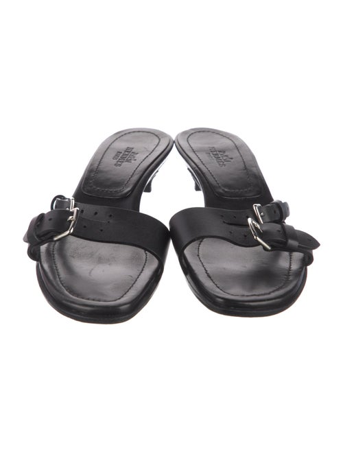 Hermès Leather Slides