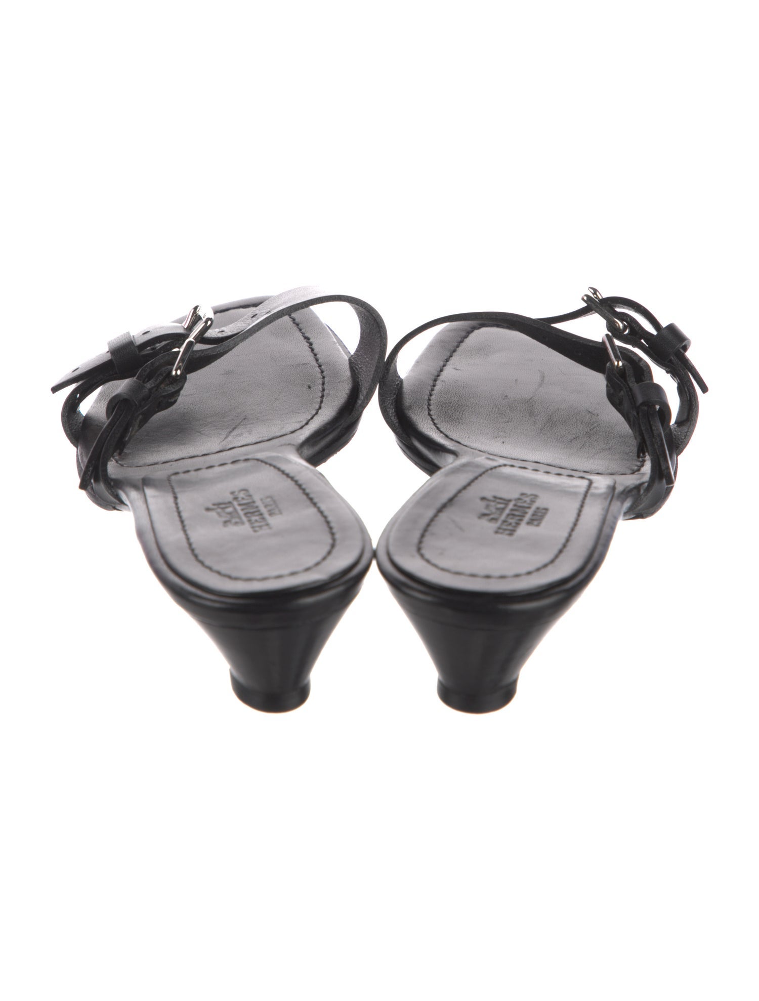 Hermès Leather Slides