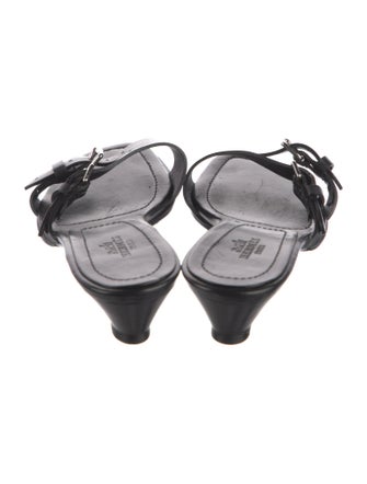 Hermès Leather Slides