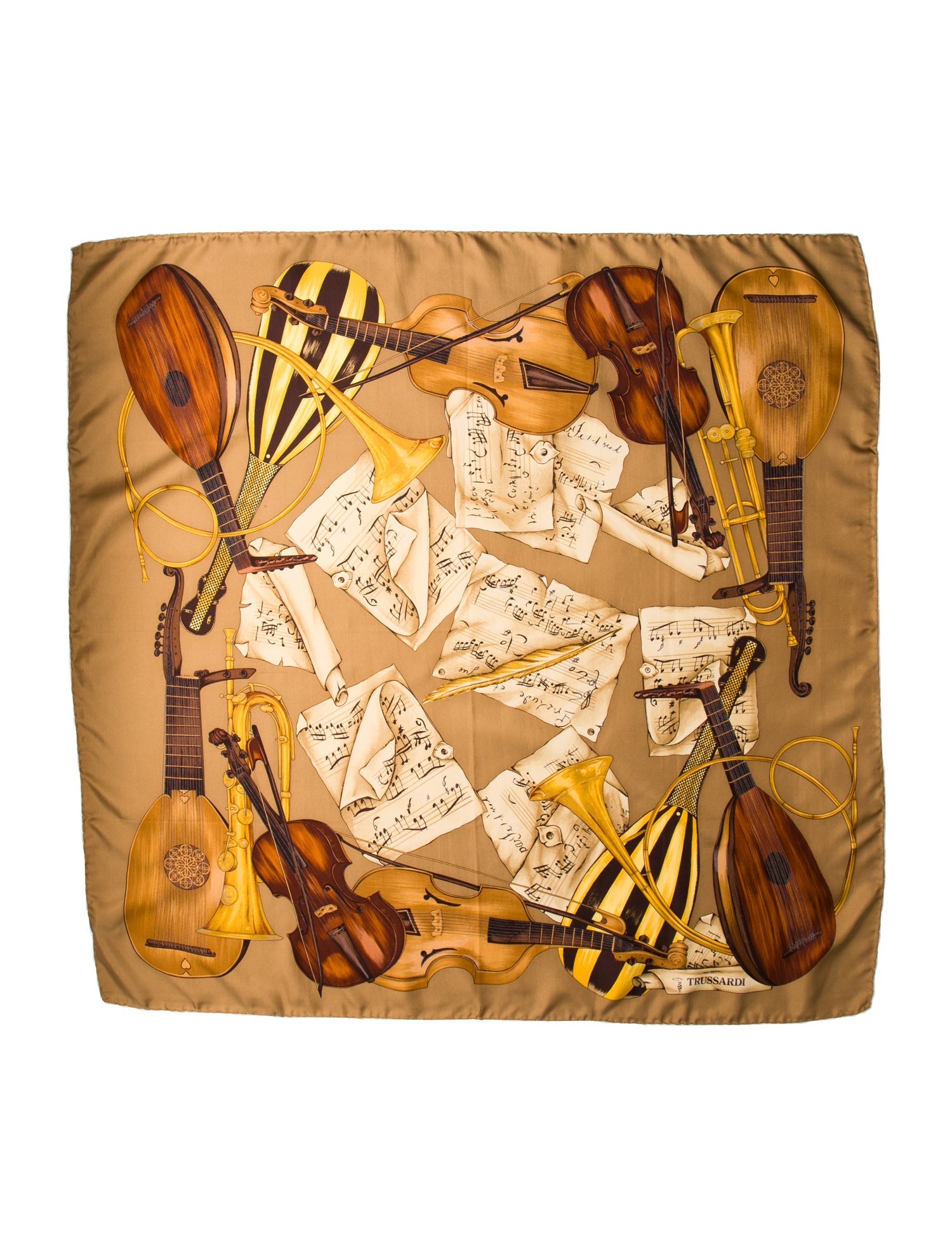 Trussardi Silk Printed Scarf