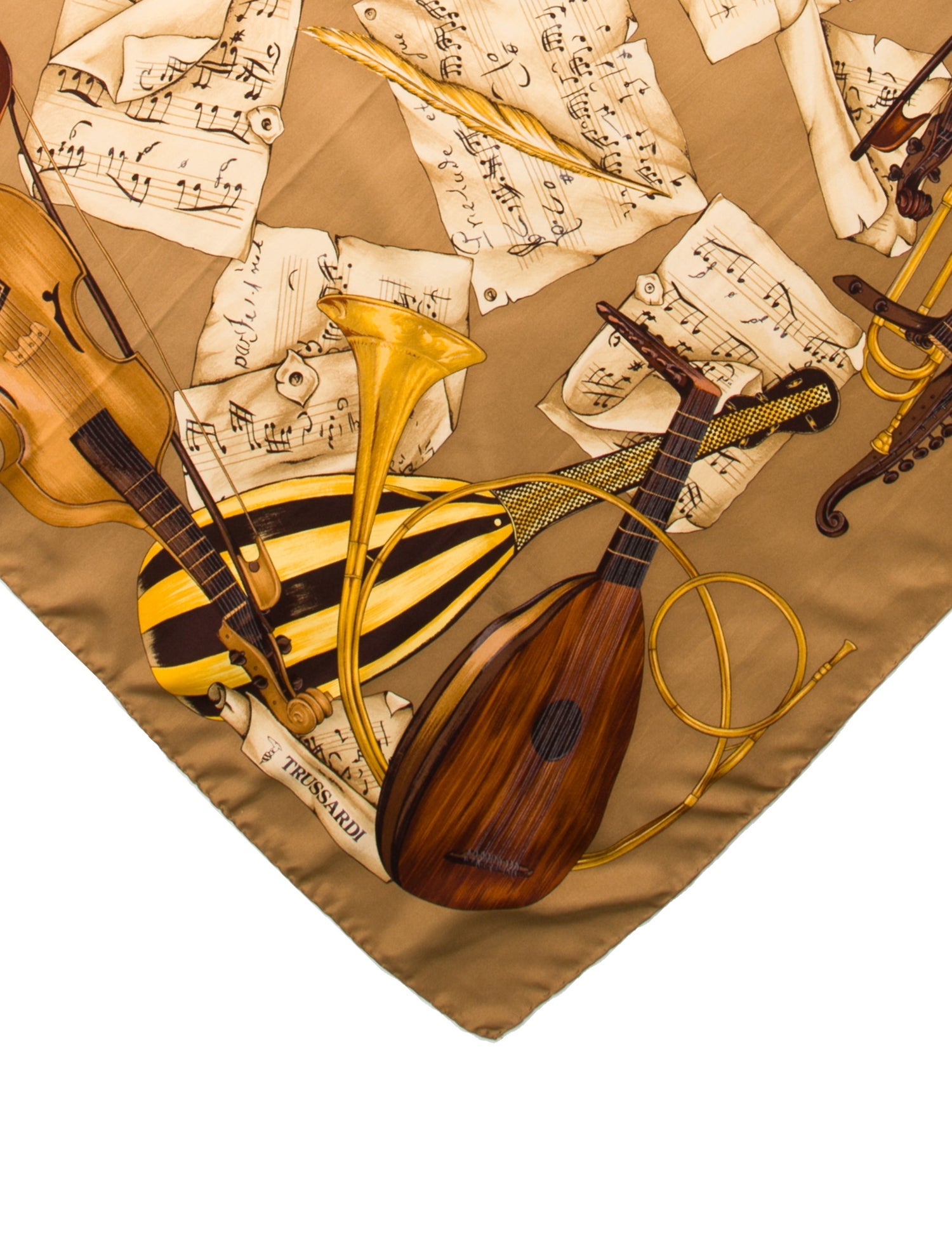 Trussardi Silk Printed Scarf