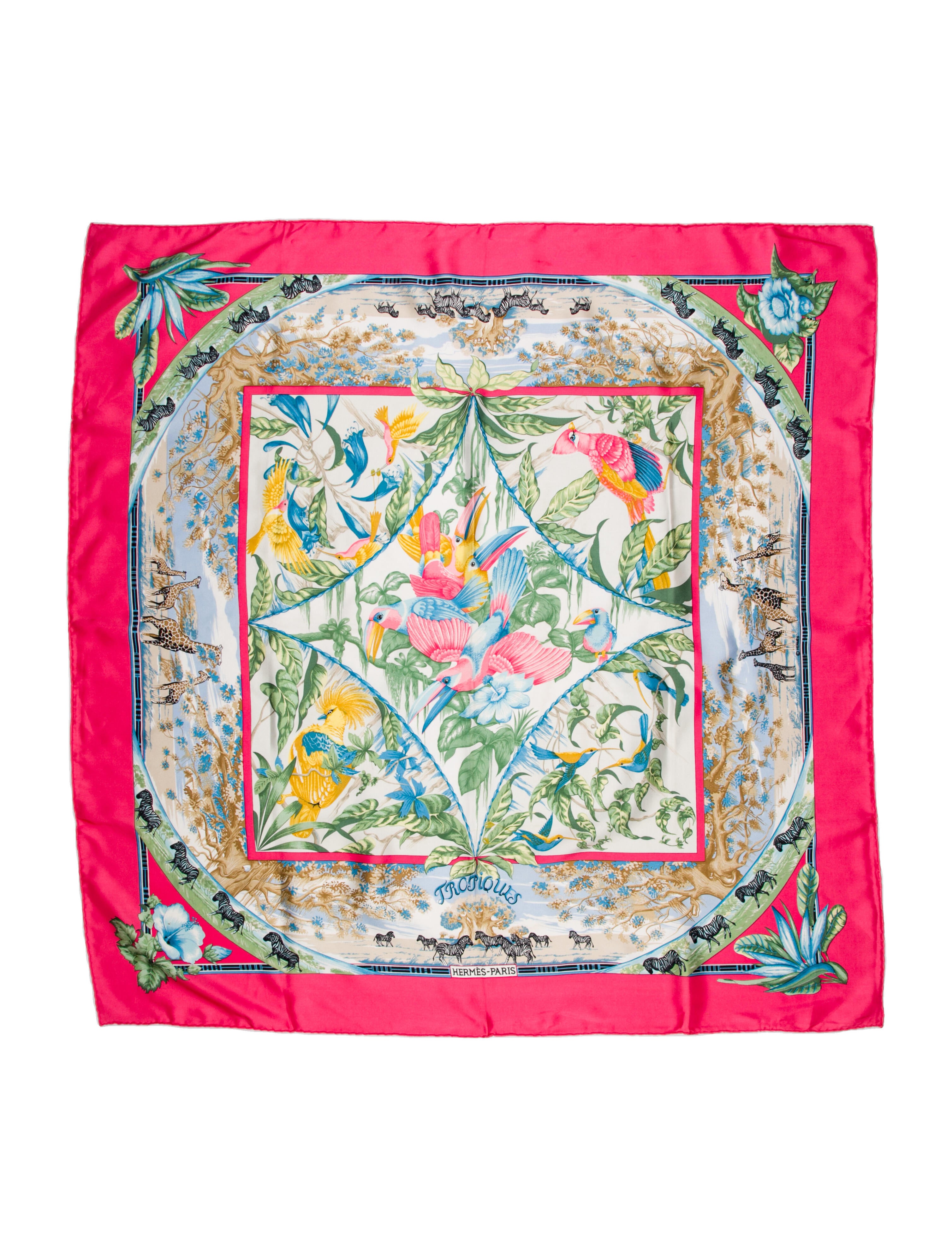Hermès Tropiques Silk Scarf