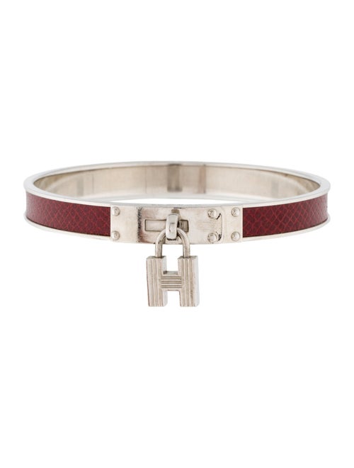 Hermès Leather Kelly Cadena H Lock Bracelet