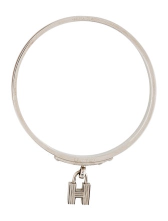 Hermès Leather Kelly Cadena H Lock Bracelet