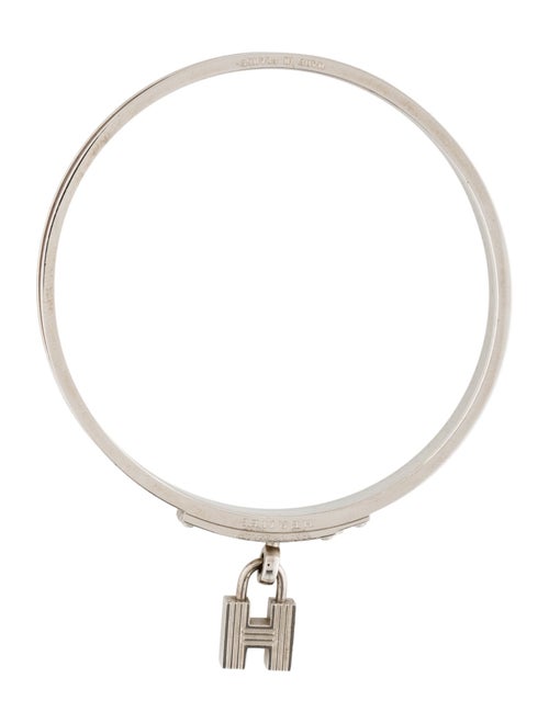 Hermès Leather Kelly Cadena H Lock Bracelet