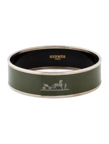 Hermès Bangle Caléche Wide Enamel Bracelet 65
