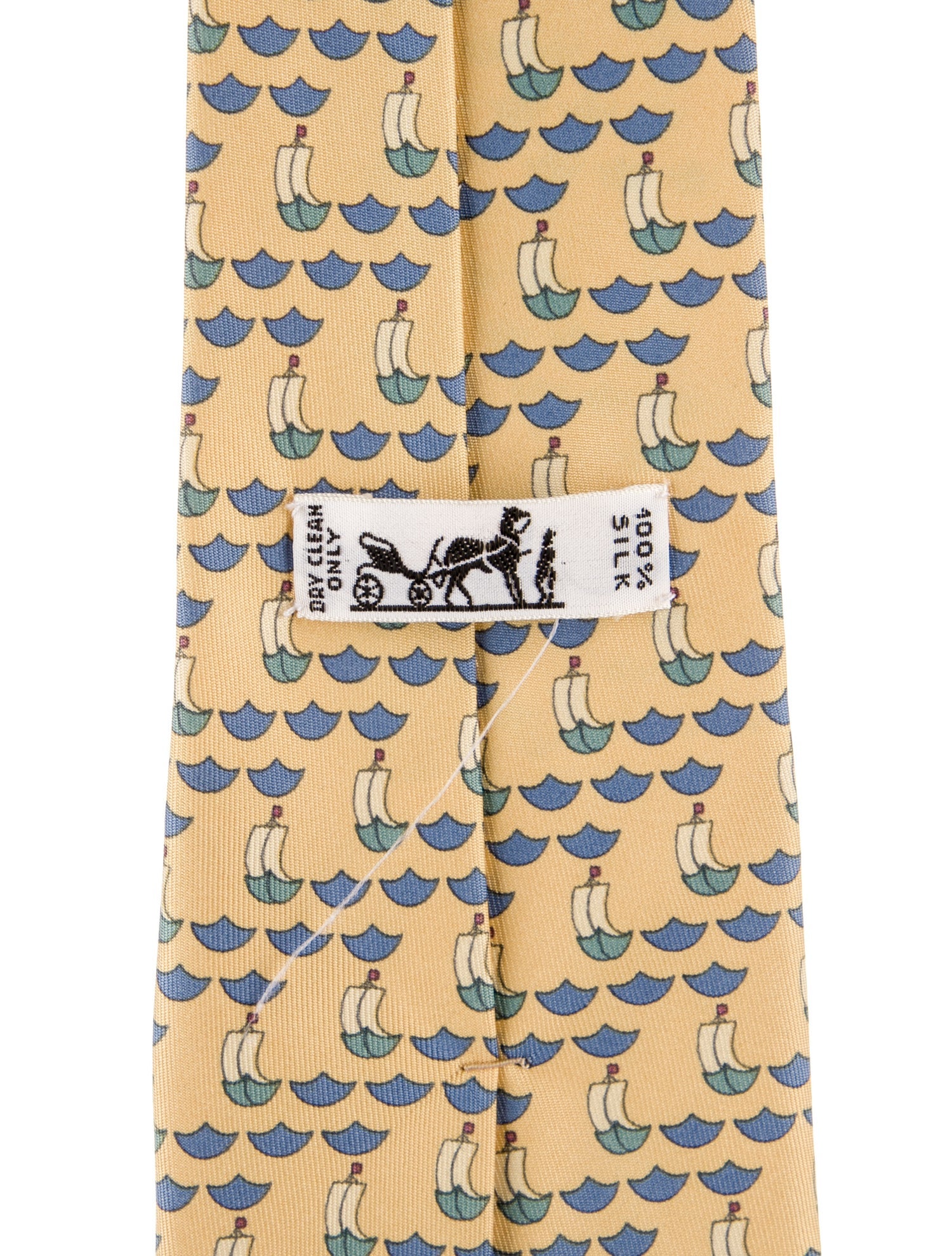 Hermès Silk Pattern Print Tie