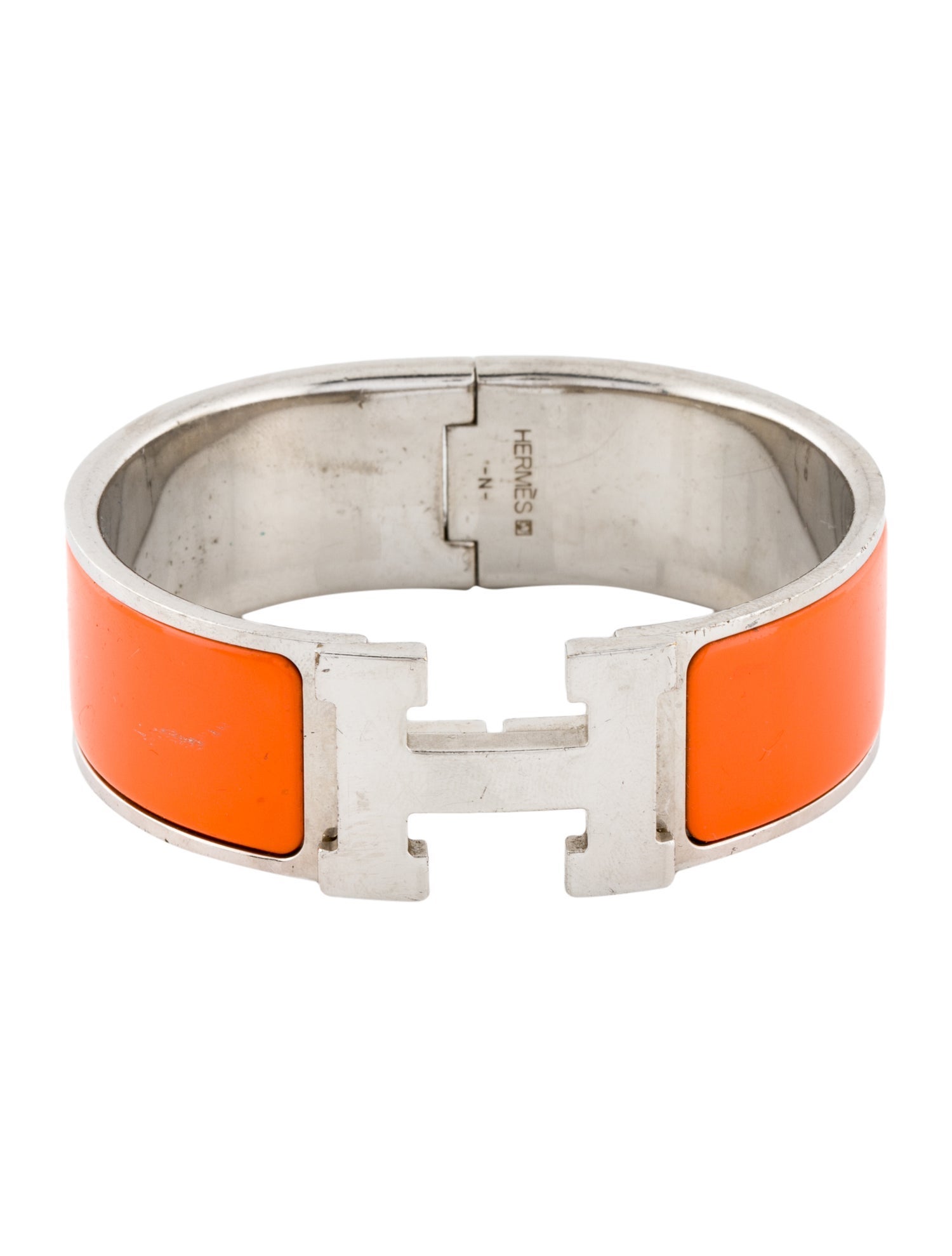 Hermès Clic Clac H Enamel Bangle Bracelet