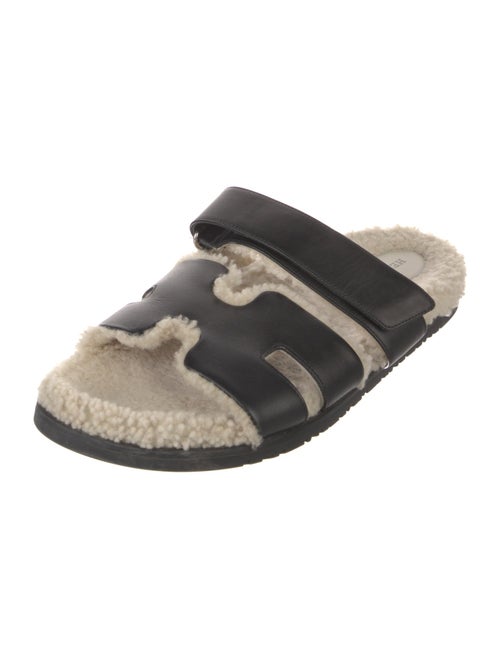 Hermès Chypre Leather Slides