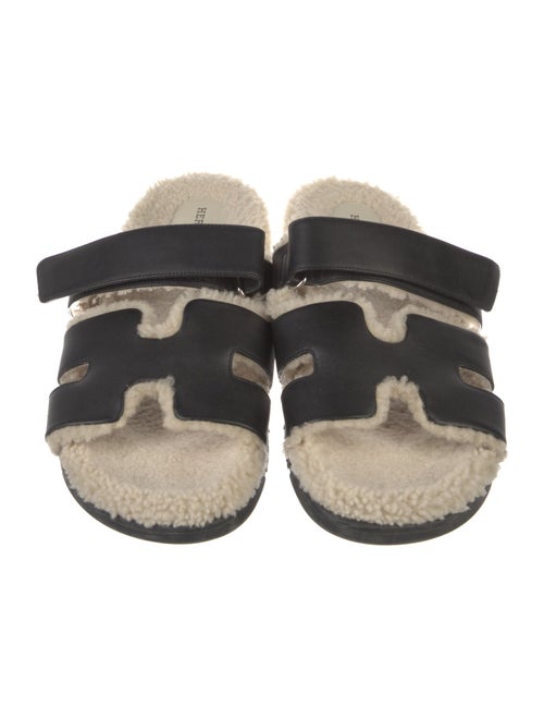 Hermès Chypre Leather Slides