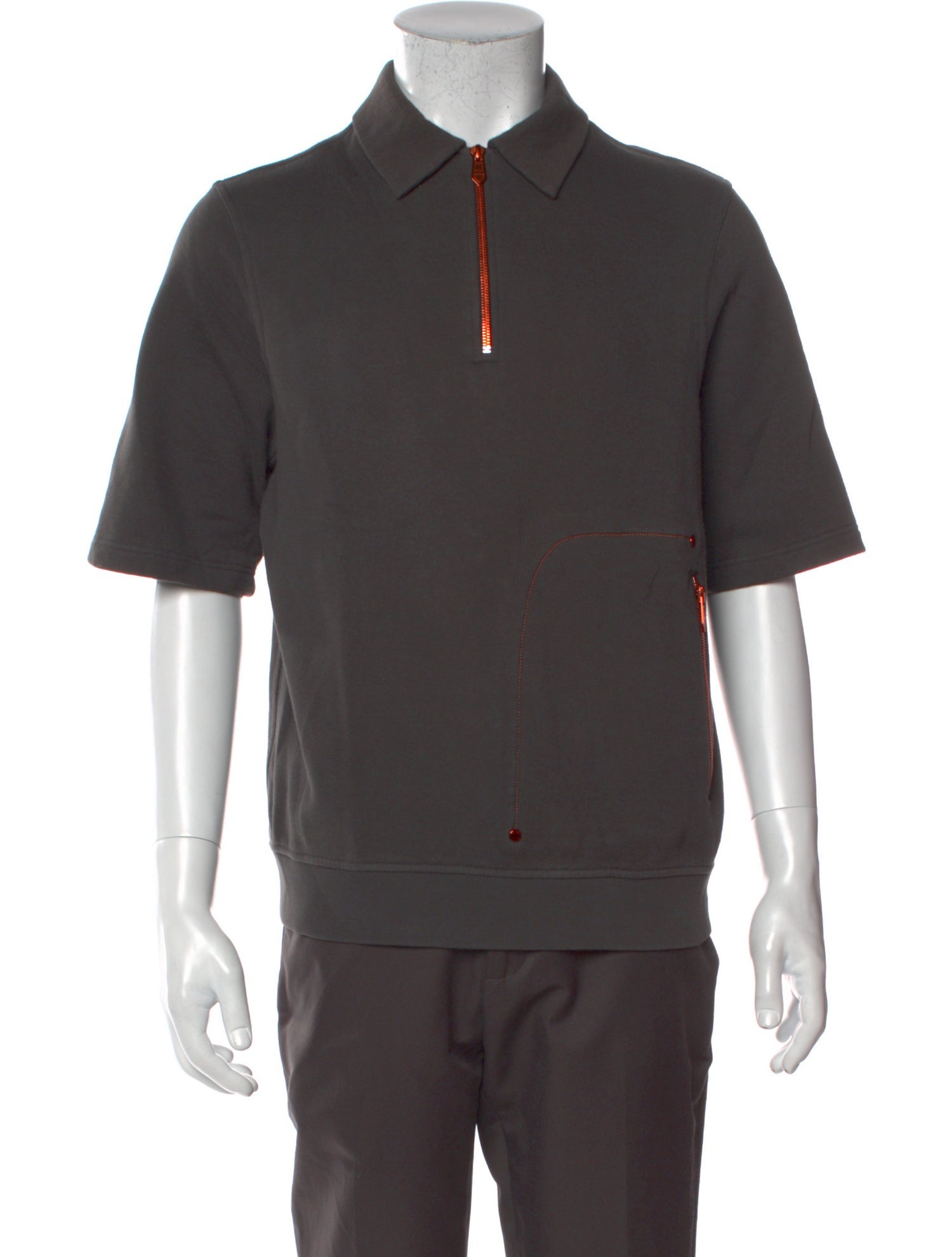 Hermès Mock Neck Short Sleeve Polo Shirt